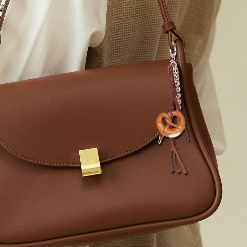 Fashionable Food Shape Keychain Bag Ornament Compact Decorative Keyring Bags Accessories Suitable For Various Occasion