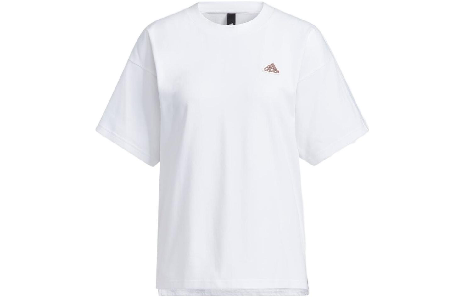 adidas Women ss Logo Letter Word SS T-Shirt White IA5249 XXL