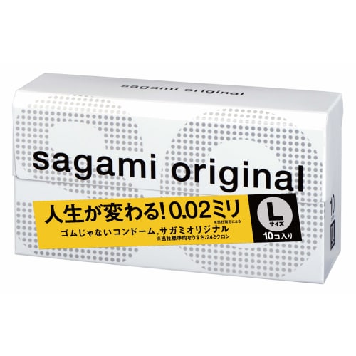 [Single Item] Sagami Original 002 Condom Thin Polyurethane 0.02mm L Size 10 Pieces