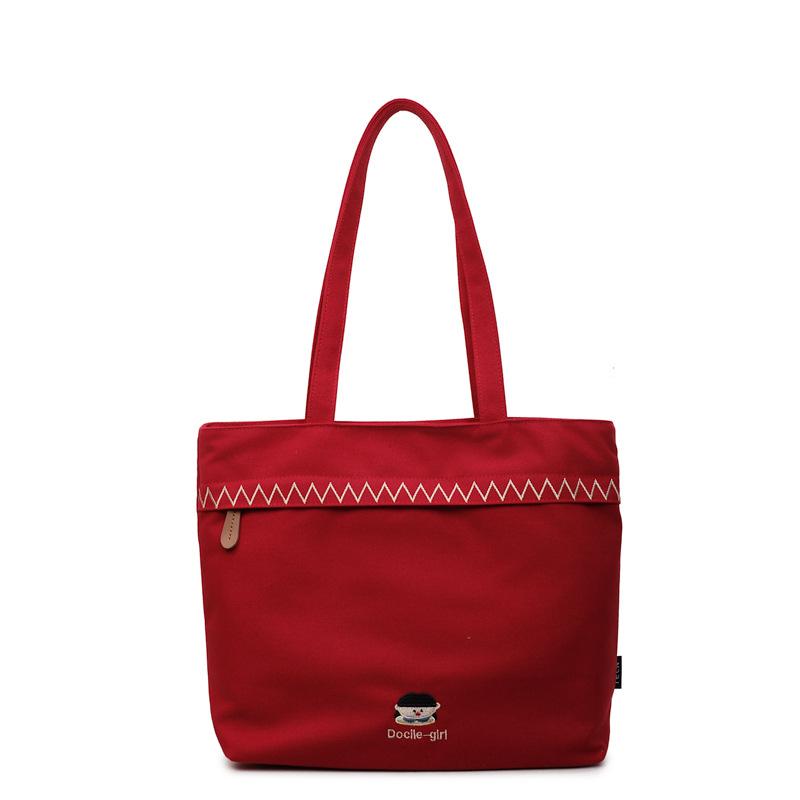 Fashionable, Simple, Large-capacity Single-shoulder Bag with A Niche Design Sense, Tote Canvas Bag