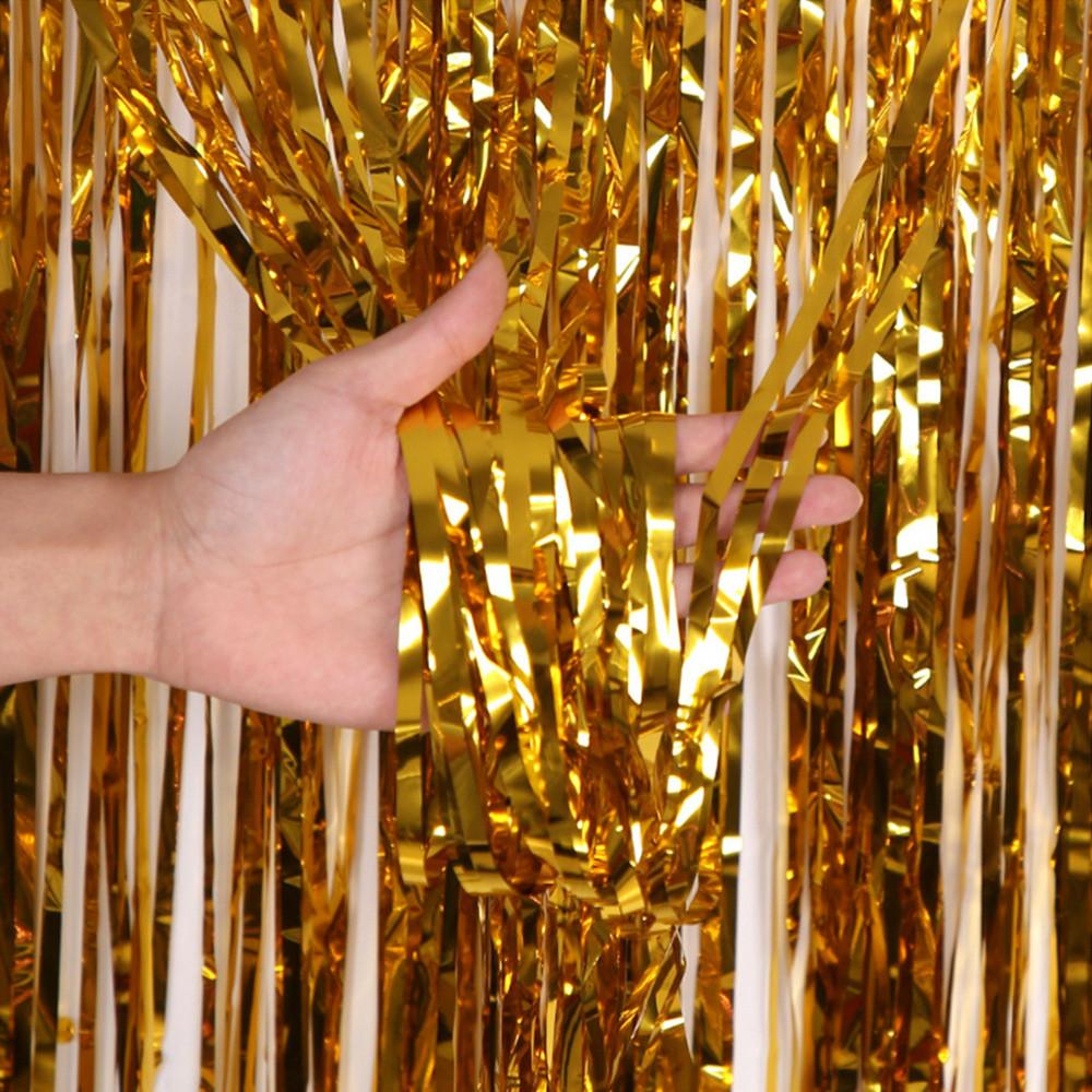 4 Bright Meter Shiny Rain Curtain For Captivating Party Decor And Displays Holiday