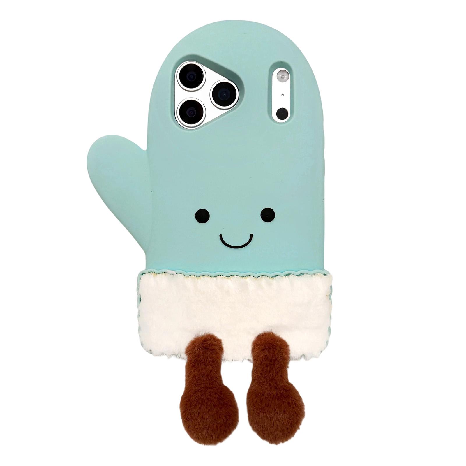 

For iPhone 17 Pro Max Case Cute Mitten Design Shockproof Silicone Phone Back Cover