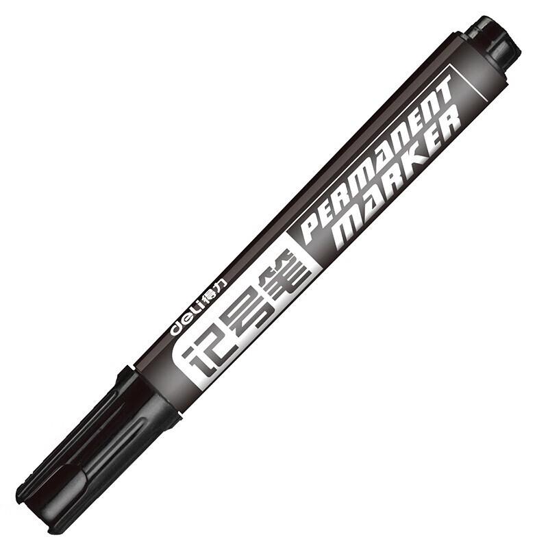 Deli 6881 Quick-Dry Thick Tip Marker Pens, Assorted Colors, 30-Pack