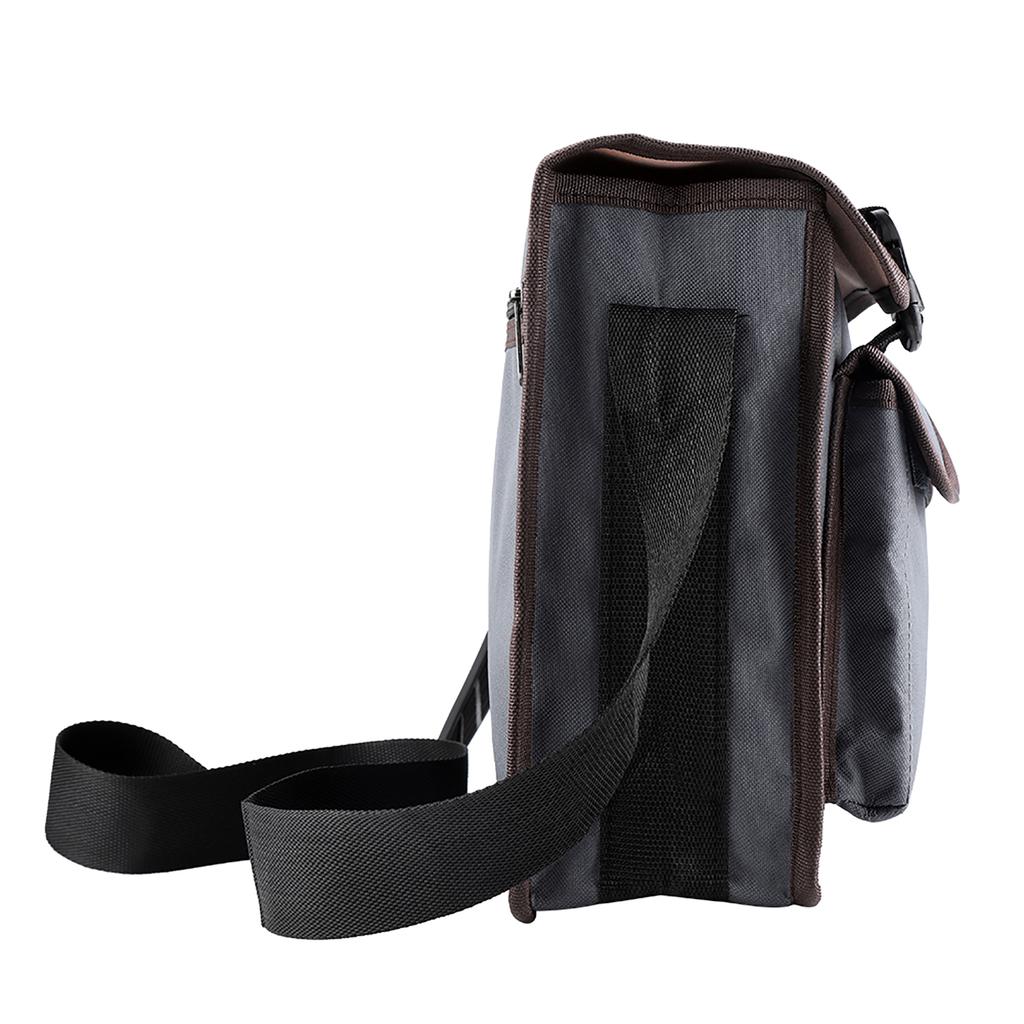 Thickened Oxford Cloth Tools Shoulder Bag Holder Organizer for Electrician Repairman (Gray)