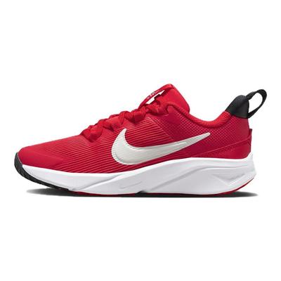 Star Runner 4 PS Üniversite Kırmızı Çocuk Spor Ayakkabı Siyah Beyaz Zirve-Beyaz DX7614-600