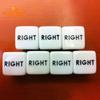Left Right Center Dice - 5Pcs, Six Sided 16mm Standard Size Acrylic Dice, Easy To Grip, Game Dice Games Accessories