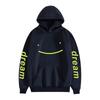 Mens Hooded Sweatshirt With Letter Print - Winter Lightweight Warm Pullover Teens Adults