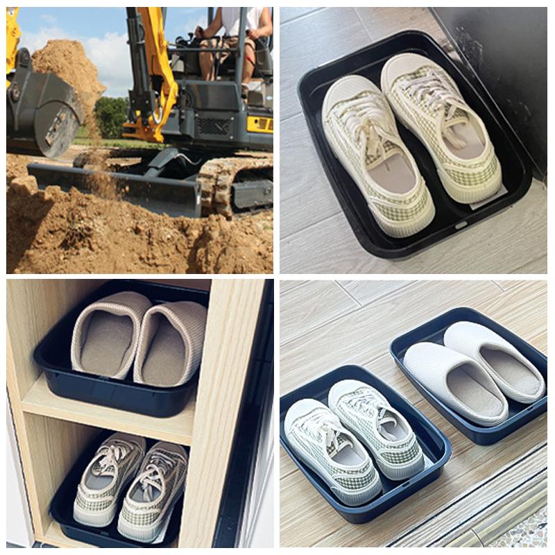 Auto Schuhe Aufbewahrungstablett Tragbares Kunststoff Schuhablage Auto Schuh Organizer Box Unter Sitz Ablage Multifunktionales Platzsparendes Schuhregal