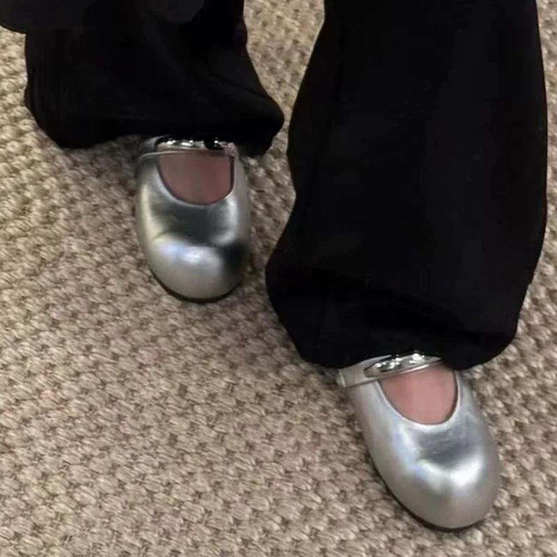 Fashion Flats Women Loafers Shoes Spring Dress Lolita Sandals Fashion Casual Woman Shoes 2025 Trend Platform Shallow Women’s Chaussures