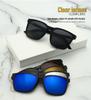 Magnetic Clip-on Polarized Night Vision Driving Sunglasses for Myopia