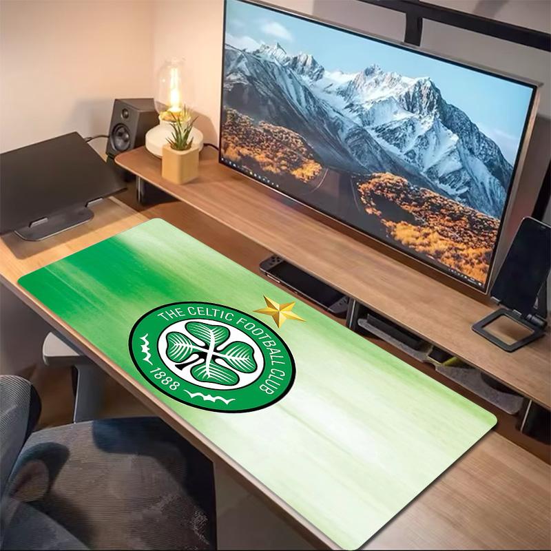 Celtic Football Club Print Cushion Non-slip Laptop Tablet Big Mousepad XXL Mat Mini PC Playmat With Lock edge