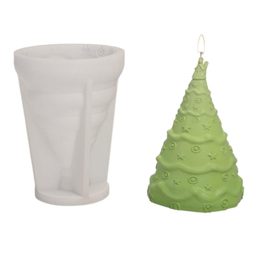 Elk Christmas Candle Mold Christmas Tree Plaster Mold Candle Making Tools  Festival Decorations