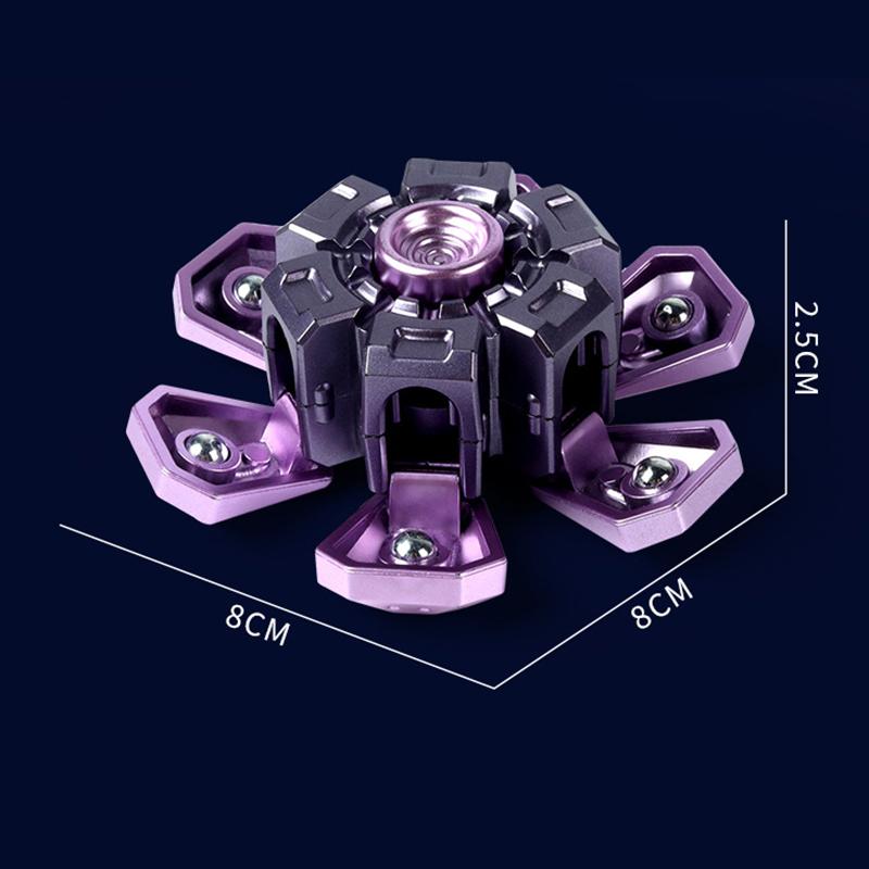 Spinner Explosive Mechanical Explosive Fingertip Gyro Toy Decompression Deformation Finger Gyro