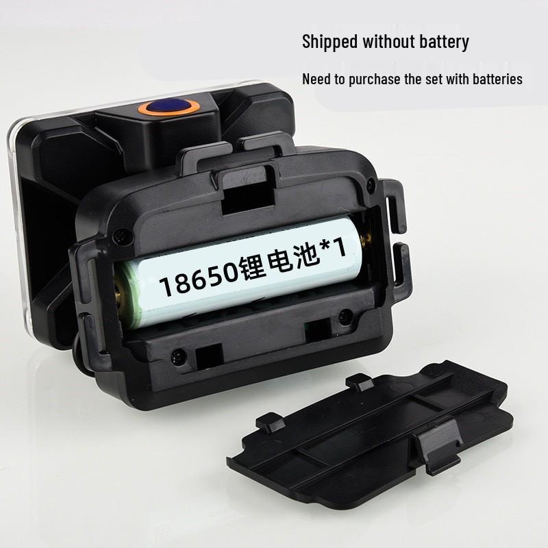 Rechargeable Outdoor Headlamp: Strong Spotlight & Floodlight for Camping and Night Riding