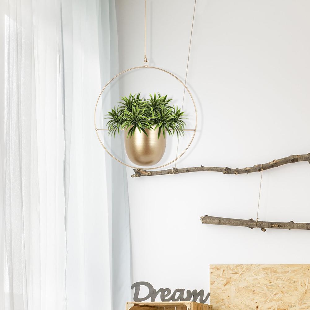 Sappige Hangmand Metalen Bloempot Zwiepende Wandmontage Bloempot Slaapkamer Woonkamer Scandinavische Stijl Decoratie