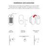 Tuya 360 Rotatian WiFi PIR Motion Sensor Smart Home Human Body Infrared Detector Security Smart Life Work With Alexa Google Home