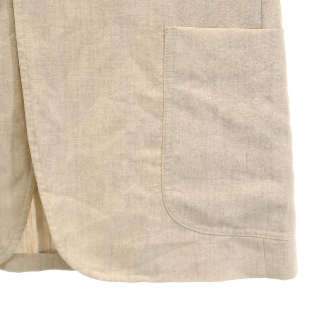 Costume National Made In Italy 100% Linen Tailored Jacket Beige Men's Used
