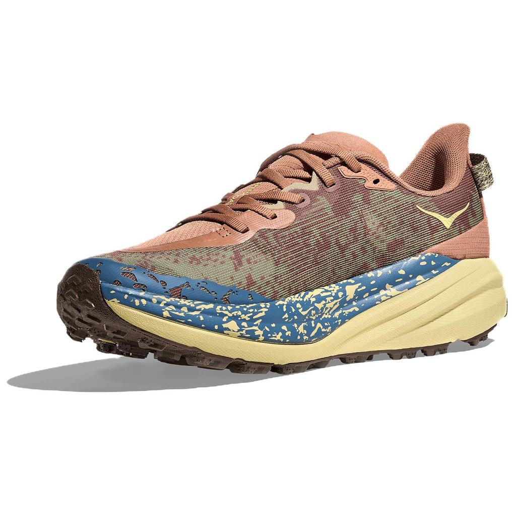 HOKA One One Speedgoat 6 Comfortable Versatile Cushioning Breathable Support Low Top Trail Running Shoes Men Sneakers Brown 1147791-MPLC