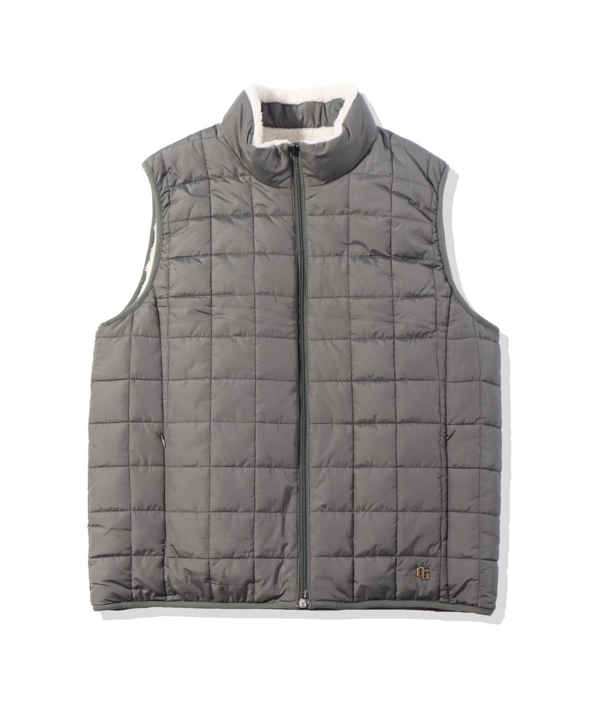 Offgrid Reversible Sherpa Vest - Khaki