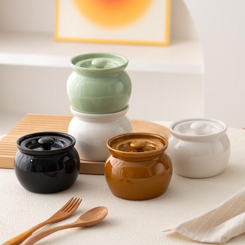 Zhishi Ceramic Double Boiler Steamer Pot