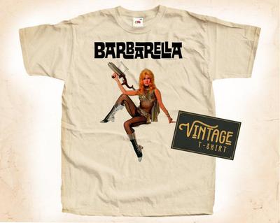 Barbarella Queen V3 T-Shirt Tee Natural Vintage Cotton Movie Poster All Sizes S M L XL 2X 3X 4X 5X