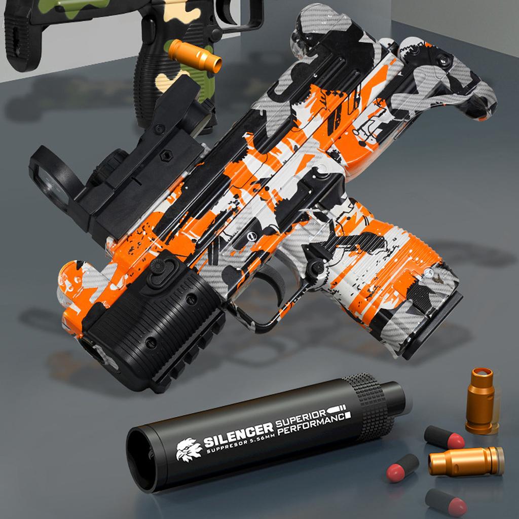 Uzi Machine Blaster R Apid Fire Manual Toy Guns For Boys Girls Family Party 10 Bullets 8 Magazines,Manual Toy Guns With Removable Magazine