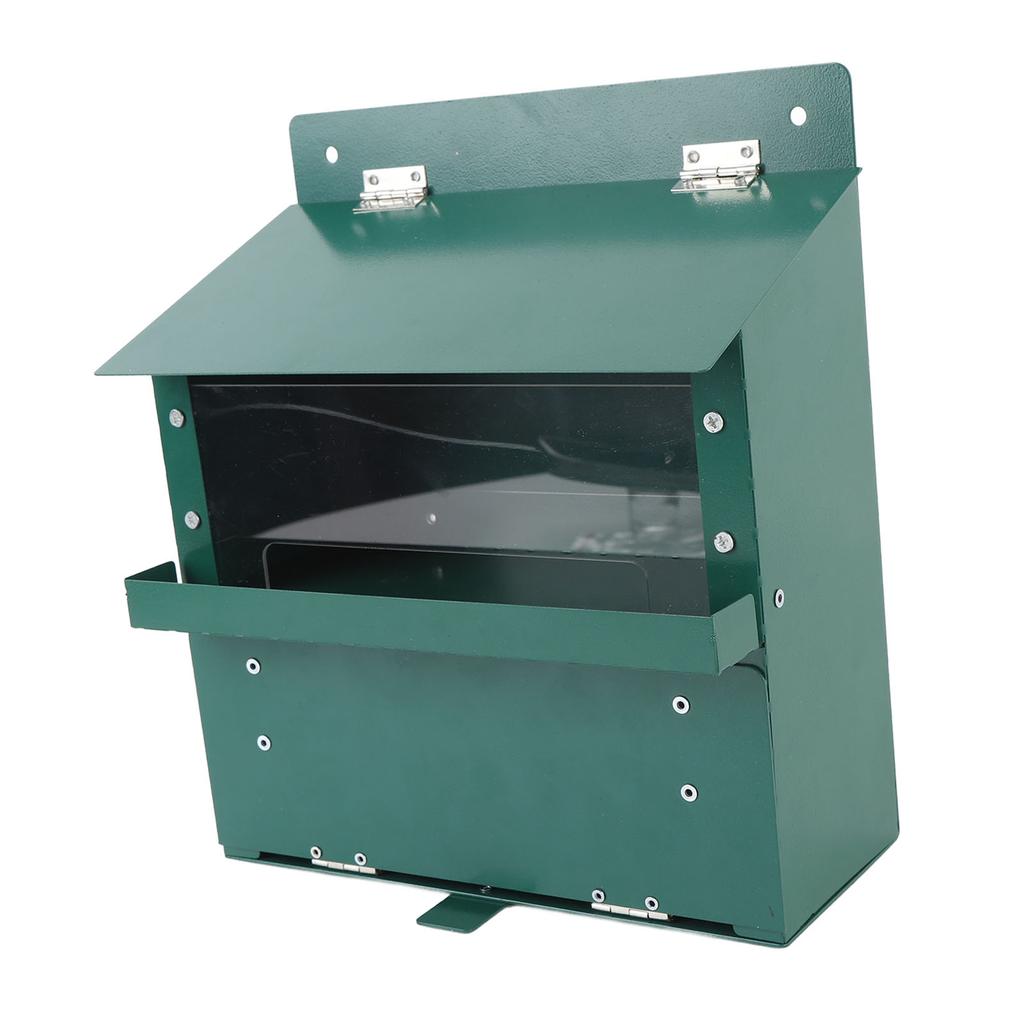 Metall Eichhörnchen Futterspender mit transparenter Acrylplatte Haustier Picknicktisch Montierte Futterbox für Außengarten