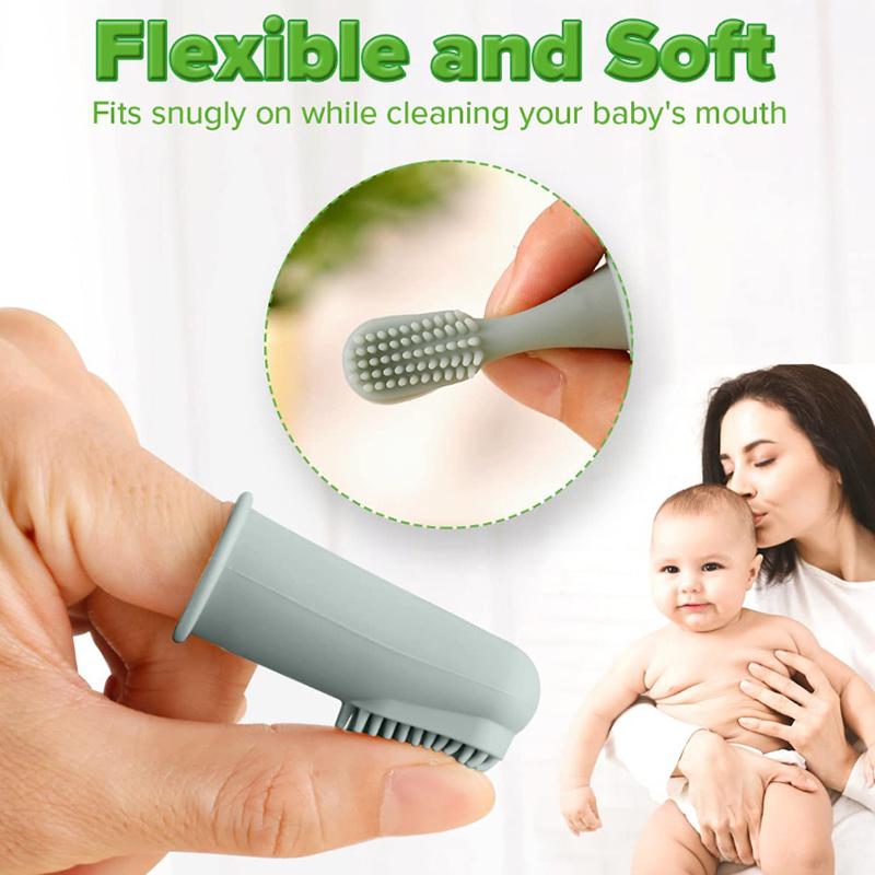 1 Pcs Baby Finger Toothbrush Soft Silicone Infant Tooth Teeth Clean Brush Food Grade Silicone Bebes Oral Health Care Kid Items