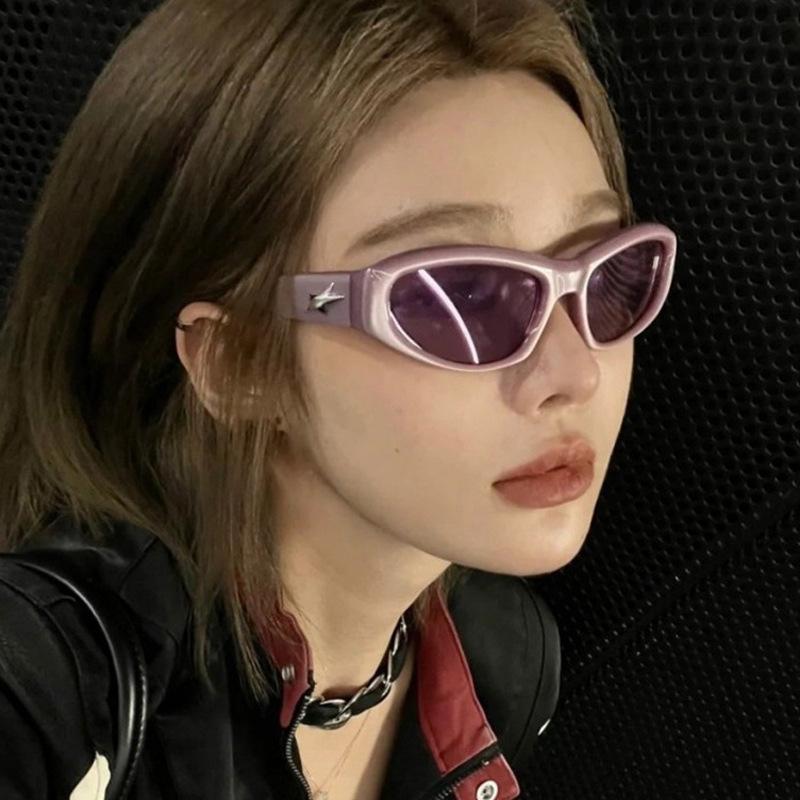 New Y2K Fashion Sunglasses Women's  Designers Decorate Stars Sun Glasses Men's Outdoor Sports Eyewear UV400 Gafas De Sol
