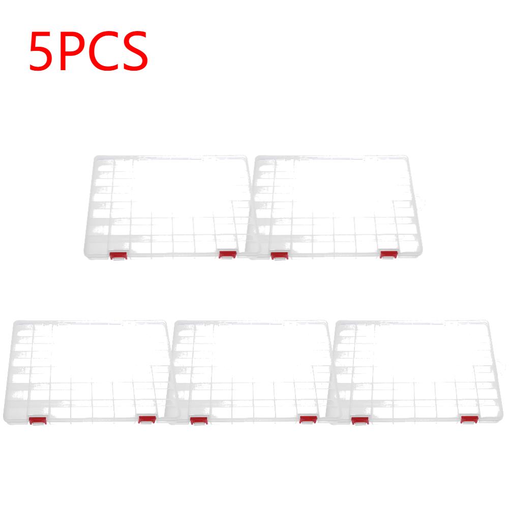 Transparent 48 Grids Plastic Fishing Tackle Box Fishing Lures Bait Hooks Storage Box Case Container Organizer Collection Tools