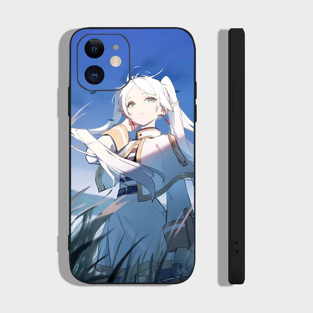Frieren Animation F-Frieren Beyond Journeys End Phone Case For IPhone 17 Air 16 15 14 13 Pro Max 11 12 Black Silicone Cover
