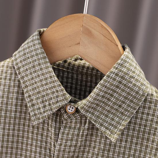 Boys' Suit 0-5-Year-Old Children's Spring And Autumn Vest Fashionable Long Sleeved Checkered Shirt Casual Long Pants Three Piece Set