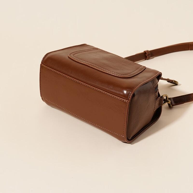 Douxiaozhu Prawdziwa Skóra Torba Boston