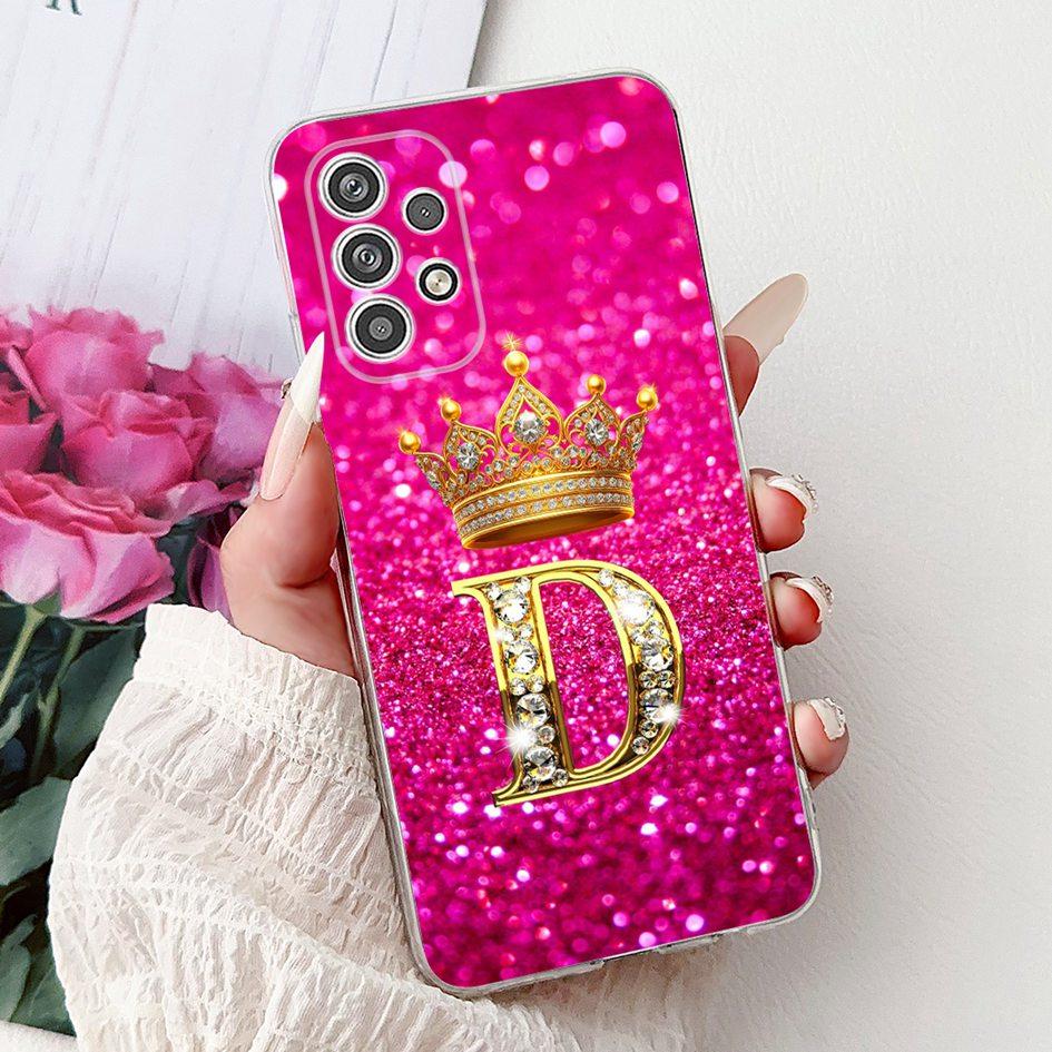 Cute Letters Phone Case For Samsung Galaxy A13 A23 A33 A53 5G Cover Clear Silicone Soft TPU Couple Cases For Samsung A13 4G Capa