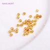 1,5mm/2mm Röhrenförmige Quetschperlen 18K Gold Plated 2mm/2,5mm Quetschperlen Für Schmuckherstellung, DIY Schmuckzubehör
