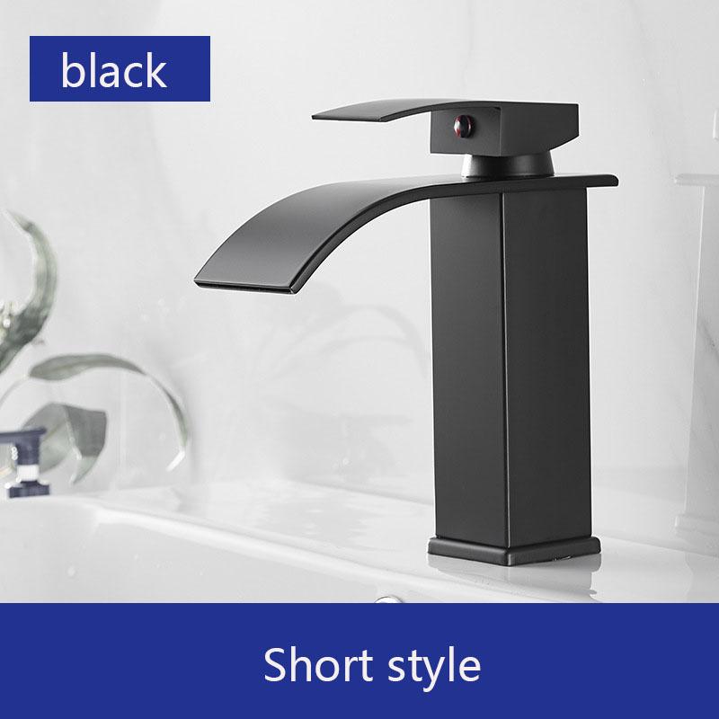 

Кран для раковины из нержавеющей стали, квадратный, для горячей и холодной воды, двойного назначения, бытовой, для ванной комнаты, кухни 1pcs