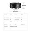 TTArtisan AF 14mm Pancake Fixed Focal Compatible with Mirrorless Master Craftsman Optics F3.5 Lens, Wide-Angle Lens, X-Mount, APS-C, Autofocus,
