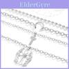 Geometric Cross Necklace With Zinc Alloy Material For Fashion Accessories