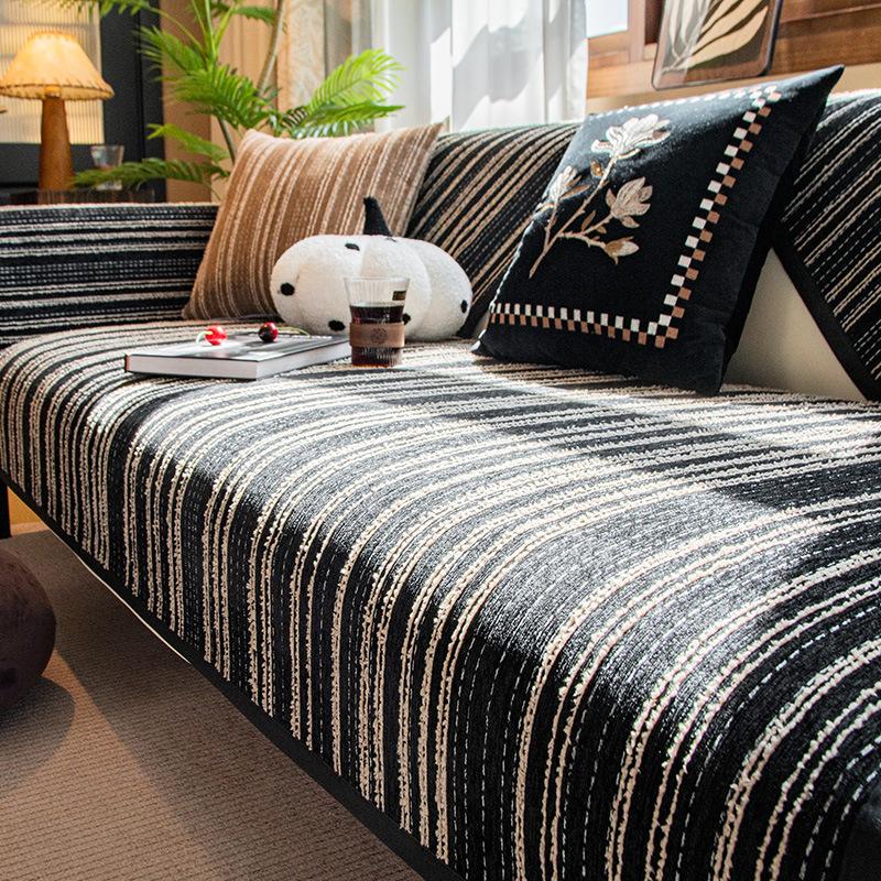 New Sofa Cushion, Universal In All Seasons, Non-Slip And Dirt-Resistant Armrest Towel, High-Grade Chenille Sofa Cover Seat Cushion