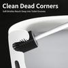 Silicone Toilet Brush Wall Mounted Breathable Holder Soft Bristle Odor Free Bathroom Toilet Cleaning Supply
