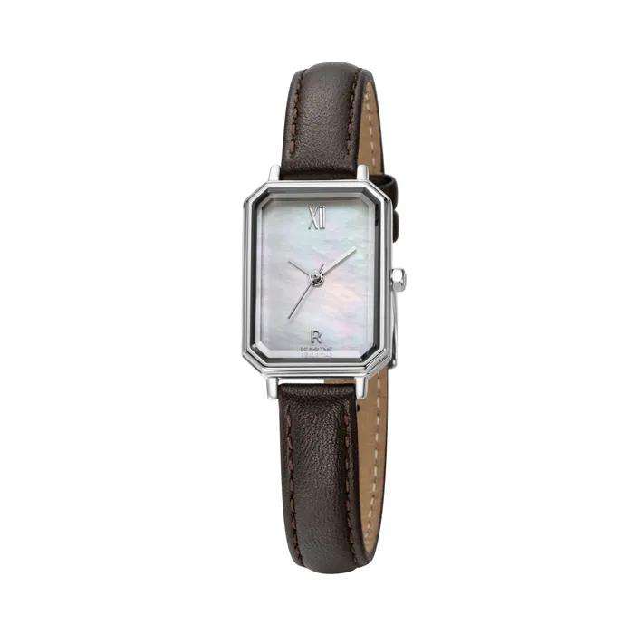 Renata R Octagone Mother-of-Pearl White Leather Watch RWRLLL6BF001WHWH0