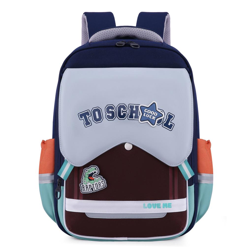 Schoolbag 3rd to 6th grade primary school students schoolbag lightweight burden reduction large capacity student bag waterproof reflective children