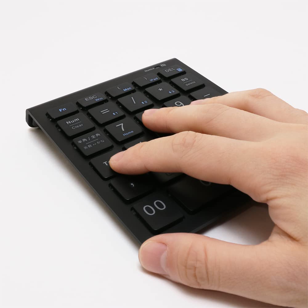 Bluetooth 5.0 Compatible Wireless Numeric Keypad TENBT02BK