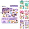 Colorful Eating Utensils Playset With Realistic Kitchen Accessories Storage Box For Children