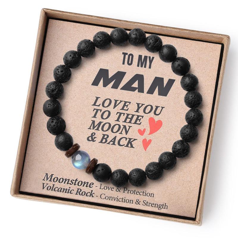 Cross-border Natural Stone Bracelet with Woven Obsidian, Crystal, and Agate Beads