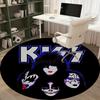 1pc Kiss Band Logo Home Office Outdoor Round Carpet Gift Decorative Rug MatRC2711