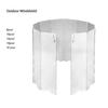 Foldable Aluminum Alloy Camping Stove Wind Screen Durable Ideal For Outdoor Hiking Picnic