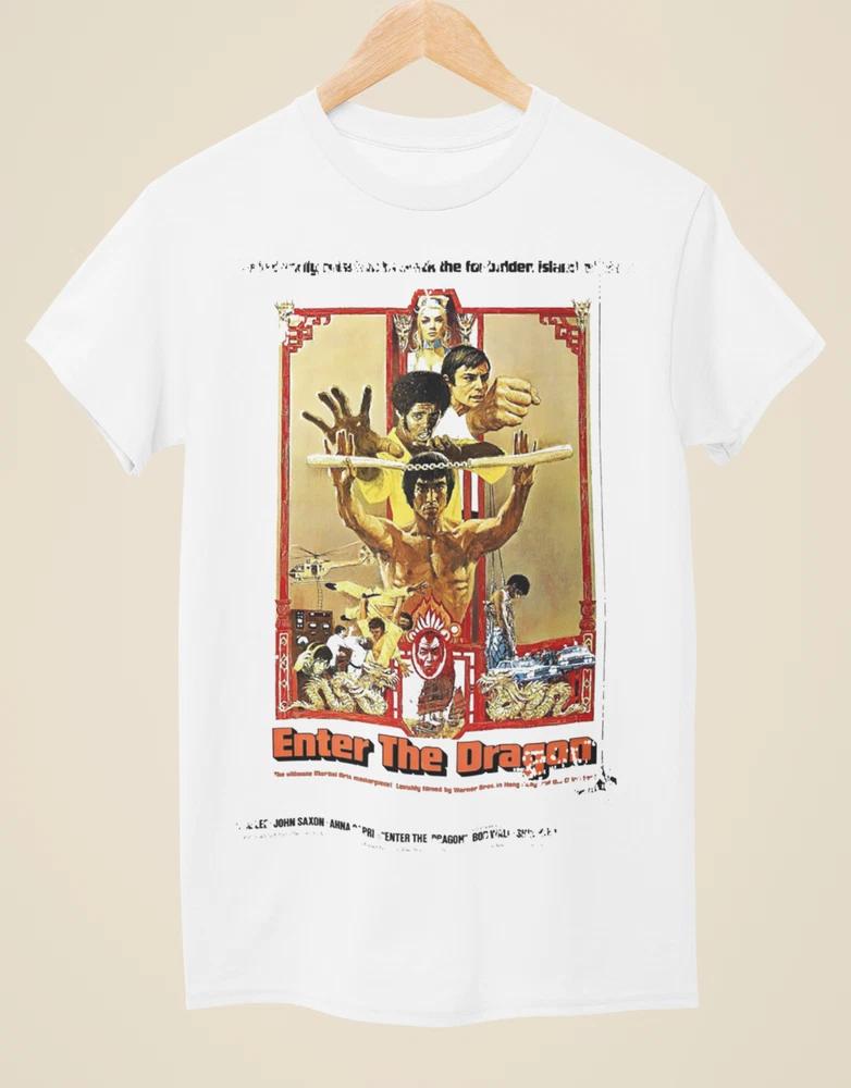 Enter The Dragon Movie Poster Inspired Unisex White TShirt S