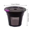4pcs Reusable Coffee Filter Refillable Filter Food-grade PP K-Cup Universal Fit Stainless Steel Espresso Strainer Basket