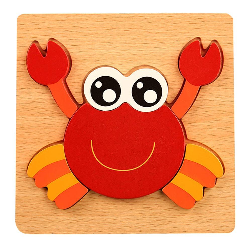 Safe Animals Cognitive Jigsaw Puzzle 3D Intelligence Puzzle Toys Children Educational Toys